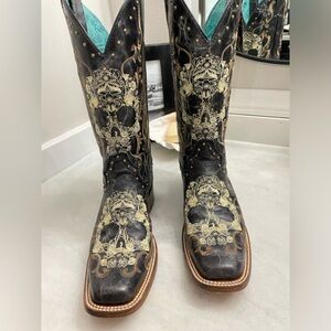 Sugarskull Leather cowboy boots